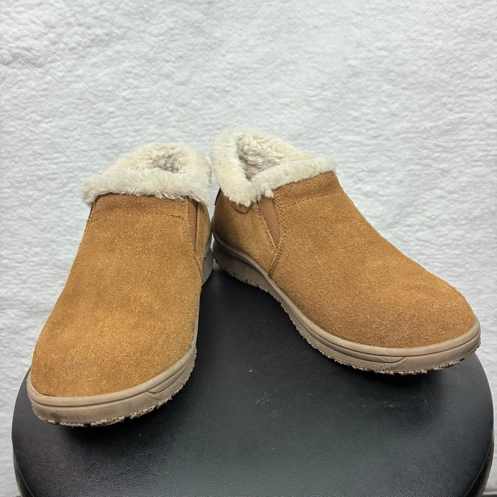 Minnetonka Eagan Dusty Brown 69043 Cold Weather‎ Suede Ankle Booties 7M - Picture 6 of 7
